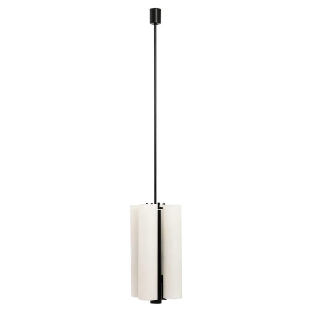 Large White Ceiling Lamp, 1960s For Sale