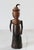 Early 20th Century Vintage African Folk Art Sculpture or Doll Carved From Wood and Dark Horn For Sale - Image 5 of 14