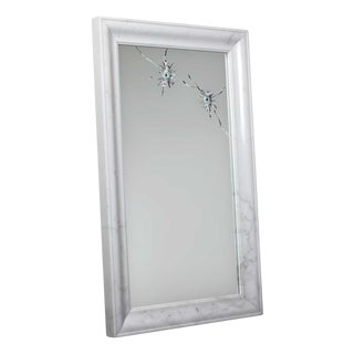 Rectangular Wall Mirror with Marble Frame by Barberini & Gunnell For Sale
