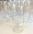 Glass 1960s Mid-Century Etched Water/ Wine Goblets Criss-Cross Band Center Set of 6 For Sale - Image 7 of 7