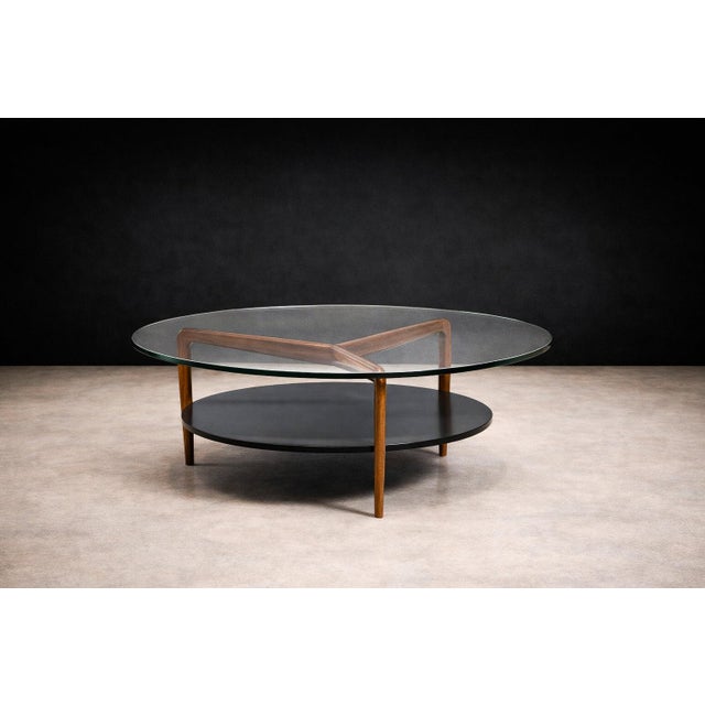 Round “Spider” Coffee Table in Ivory Wood by Roberto Aflalo for Blanco e Preto, Brazil, 1952 - Lot 840 For Sale - Image 4 of 10