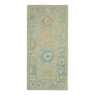 Turkish Oushak Runner Rug 3' x 6'2" #17363 For Sale