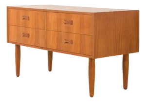 Small Danish Teak Sideboard with 4 Drawers, 1960s