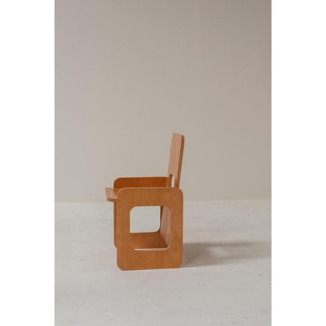 Wood La Prora Folding Chair by Anonima Design for Bonetto, Italy, 1970s For Sale - Image 7 of 13