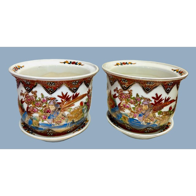 Chinoiserie 1970s Chinoiserie Planters - A Pair For Sale - Image 3 of 8