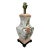 1980s Chinoiserie Lotus Flower Lamp With Foo Dog Handles For Sale