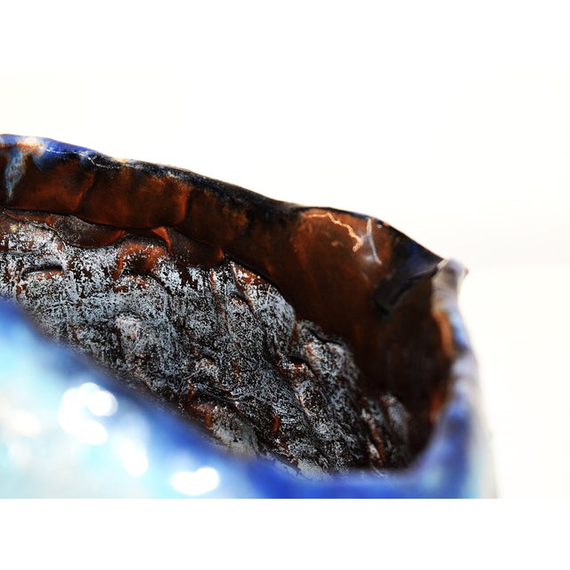 Blue Italian Ceramic Jug, 1960s For Sale - Image 8 of 13