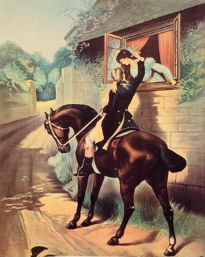 Early 20th Century “Goodbye Sweetheart” Figurative Reproduction Print