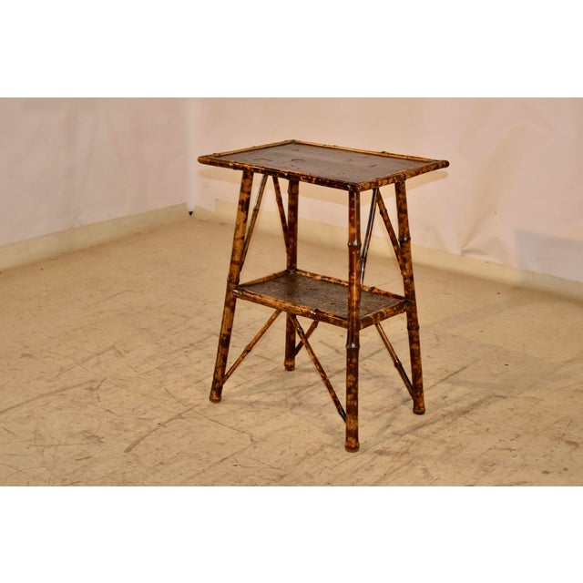 19th Century 19th Century Tortoise Bamboo Side Table For Sale - Image 5 of 12