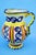 Antique Ceramic Jug Vase with a Two-Headed Eagle, Pesaro, Italy For Sale - Image 4 of 18