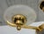 Art Deco Czech Polished Brass Chandelier, 1930s For Sale - Image 8 of 13