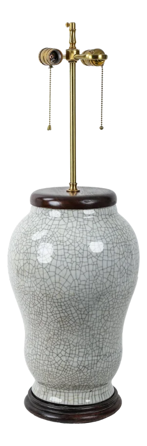 19th Century Chinese Ge Kiln Vase Table Lamp