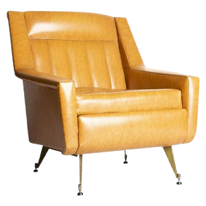 Vintage Vinyl Armchair, Italy, 1950s