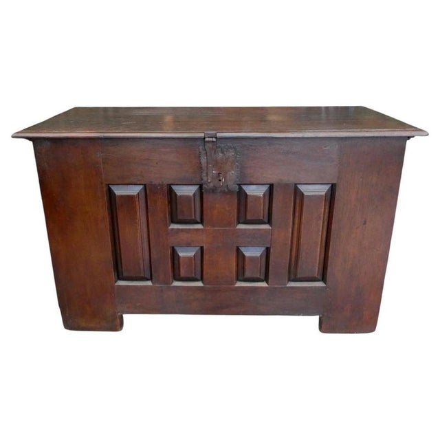 Early 17th Century English Oak Coffer Chest, 1630 For Sale - Image 18 of 18