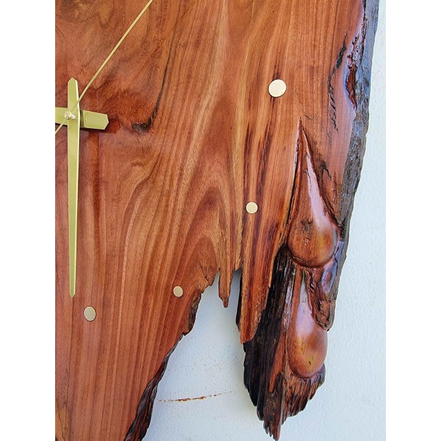 Wood Bleeding Heart - One-of-a-Kind Handcrafted Driftwood Wall Clock Sculpture For Sale - Image 7 of 18