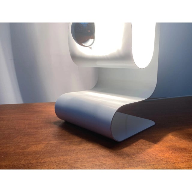 Mid-Century Space Age Metal Table Lamp For Sale - Image 17 of 18