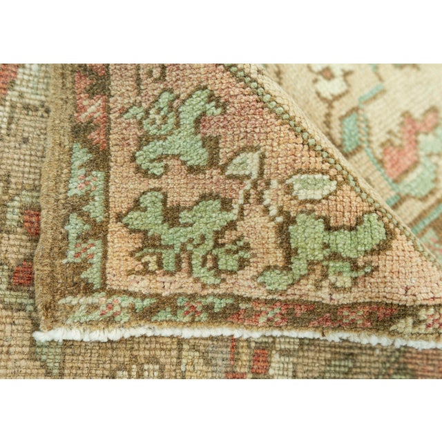 Textile Turkish Mini Rug Oriental Hand Knotted Vintage Rug 1'7" x 3'2" #20753 For Sale - Image 7 of 8