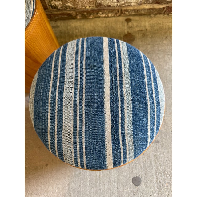 Pair of Vintage Wooden Storage Stools For Sale - Image 11 of 18