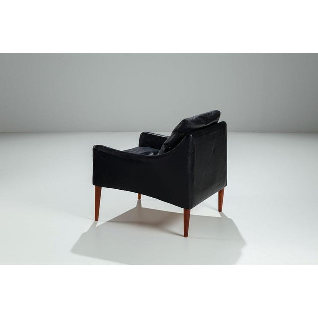 Model 800 Lounge Chair in Leather by Hans Olsen for CS Mobler, 1958 For Sale - Image 6 of 12