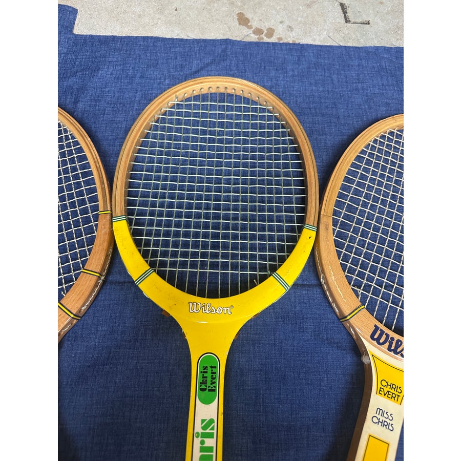 Trio of Vintage Chris Evert Wilson 