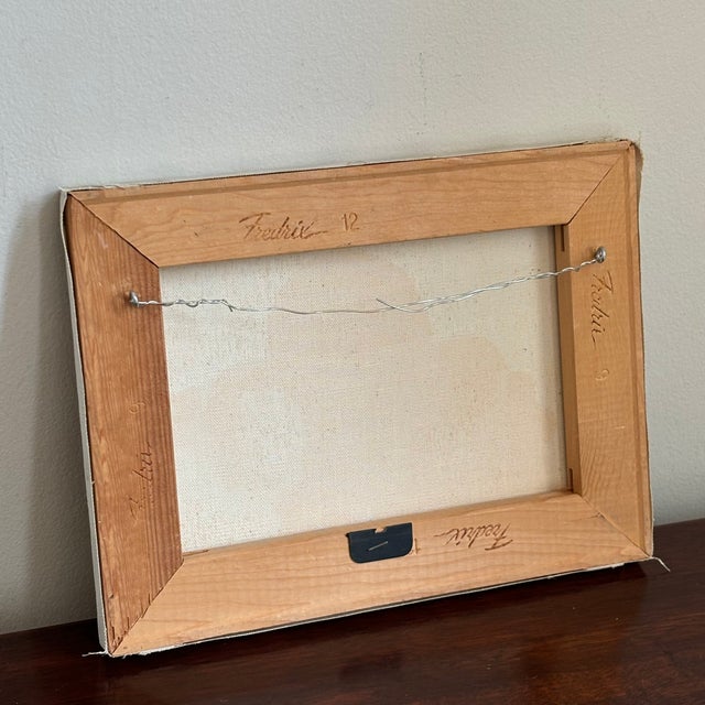 1981 Oil-on-Canvas Fruit Still Life, Unframed For Sale - Image 9 of 11