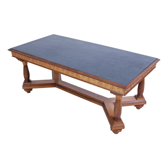 Marble-Topped Table, Brianza, Italy, 1940s For Sale