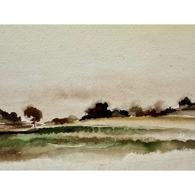 Rustic Henry Emil Salloch Original Watercolor on Paper Paradise, Pa. 1946. For Sale - Image 3 of 6