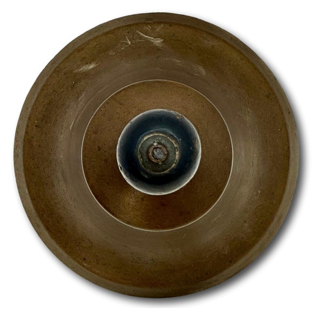 Very Large Size Authentic Antique Late 19th Century American Brass Schoolhouse Bell - 11 Inches Tall For Sale - Image 9 of 18