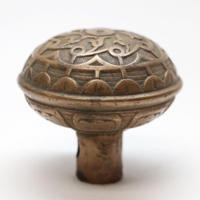 Antique Norwalk Brass Passage Door Knobs For Sale - Image 4 of 7