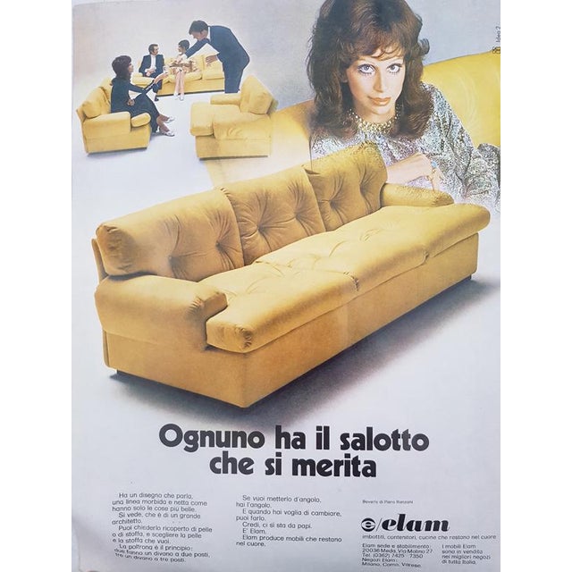 Set of Crimson Alcantara 2-Seater Sofas by Piero Ranzani for Elam, 1960s For Sale - Image 10 of 12