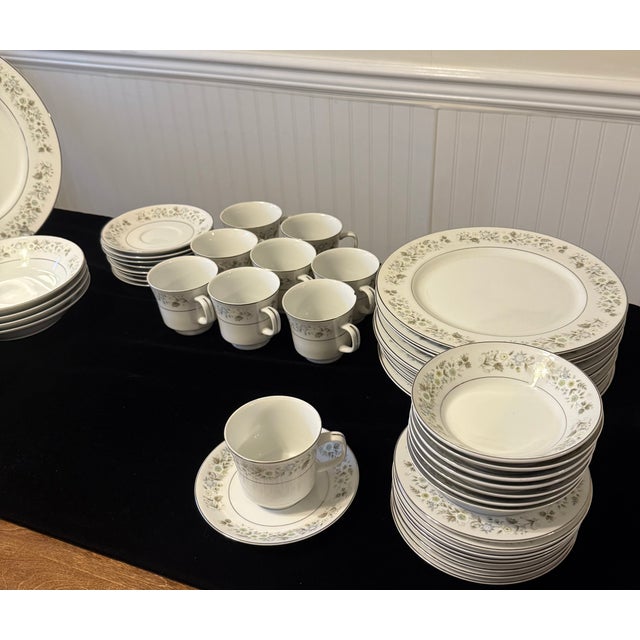 1960s Imperial China W. Dalton 745 Wild Flower Dishes - Set of 39 For Sale - Image 16 of 18