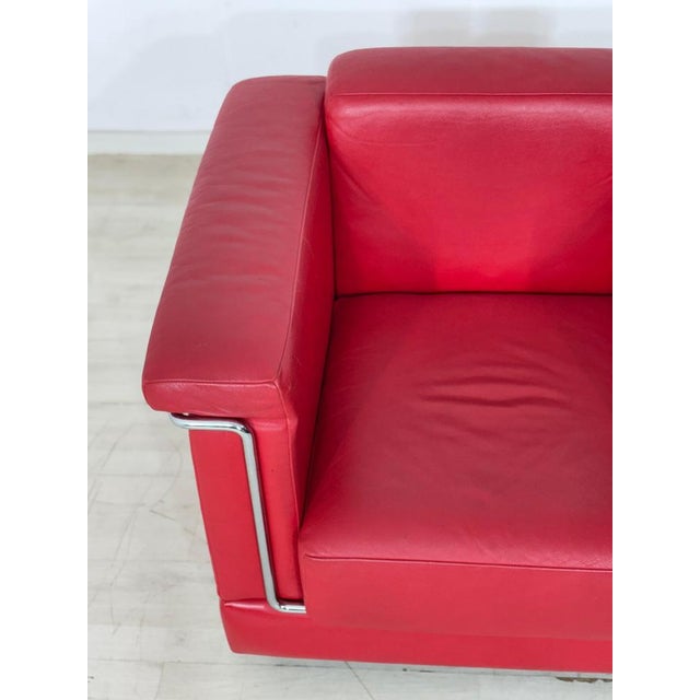 Carat Lounge Chair in Red Leather from Züco For Sale - Image 5 of 11