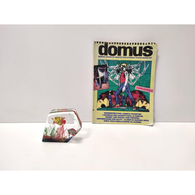 Mid-Century Modern Murano Glass Aquarium Paperweight by Gino Cenedese, 1970s For Sale - Image 3 of 10