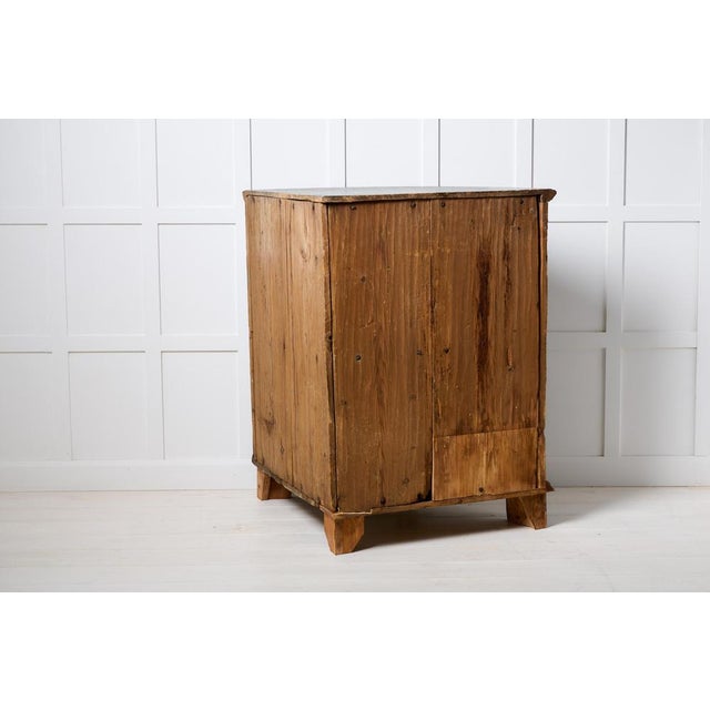 Antique Swedish Folk Art Blue Corner Cabinet in Gustavian Style, 1800s For Sale - Image 5 of 9