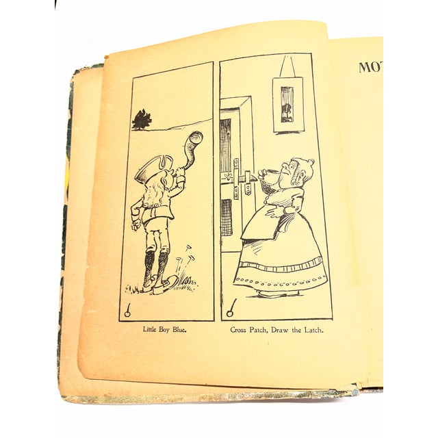 Paper 1901 Mother Goose Rhymes Book For Sale - Image 7 of 14