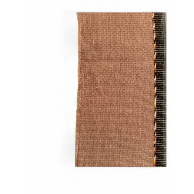 Mid-Century Modern Vintage Mid-Century Earth Tone Striped Woven Throw Blanket For Sale - Image 3 of 7