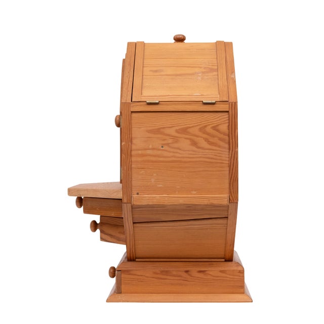 Vintage Metamorphic Pine Dry Bar, 1970s For Sale - Image 6 of 13