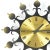 1970s 1970s Mid-Century Modern Hanging Clock, Sun Type, Weimar, Germany For Sale - Image 5 of 12