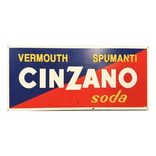 Cinzano Advertising Sign, 1950 For Sale