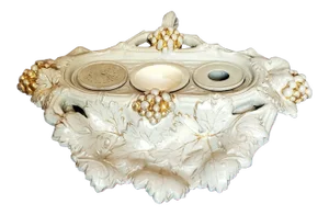 Mid-19th Century Early Villeroy & Boch Mettlach German Stoneware Inkstand