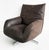 Modern Edra Chiara Model Ottoman, Lounge Chair With Chrome Bases, Supple Leather, Setof 2 For Sale - Image 3 of 18