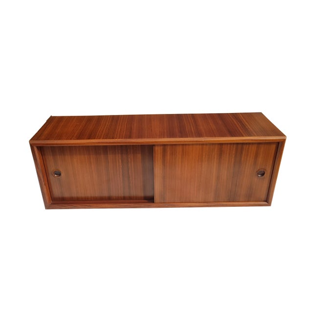 Mid-Century Modern Italian Wall Unit in Wood Brass and Painted Metal, 1960s For Sale - Image 6 of 18