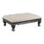Celerie Kemble for Woodbridge Cintra Ottoman in Amsterdam Black For Sale