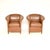A stylish and very comfortable pair of vintage leather armchairs by Wittmann. They were made in Austria, they date from...