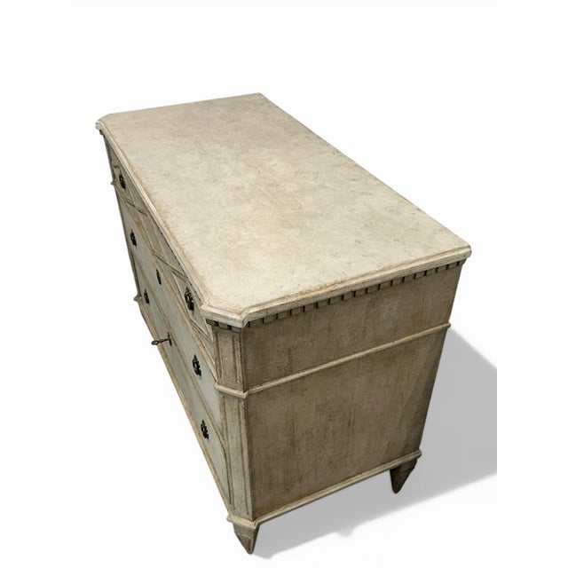 Mid 19th Century Gustavian Twin Chests of Drawers, 1860, Set of 2 For Sale - Image 5 of 9