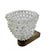 An elegant vintage wall sconce designed by the renowned master Ercole Barovier for Barovier & Toso. The shade is crafted...