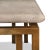 1960s Natural Coquina Stone Top Cocktail Table With Brass Base For Sale - Image 11 of 12