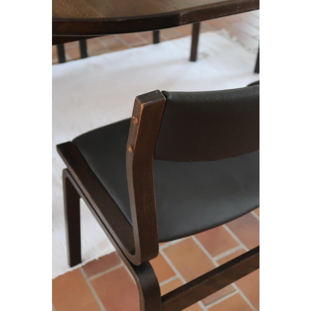 Wood Danish Dining Chairs attributed to Skovmand & Andersen, 1960s, Set of 6 For Sale - Image 7 of 15