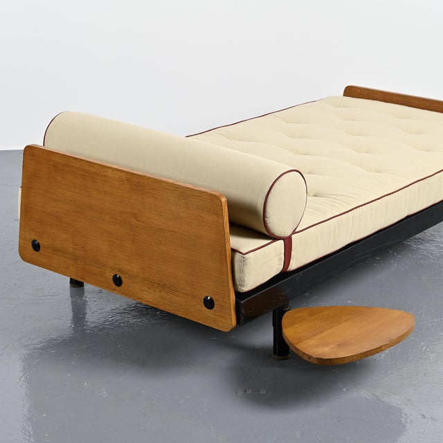 Cream Scal Bed by Jean Prouvé for Steph Simon, 1960s For Sale - Image 8 of 18