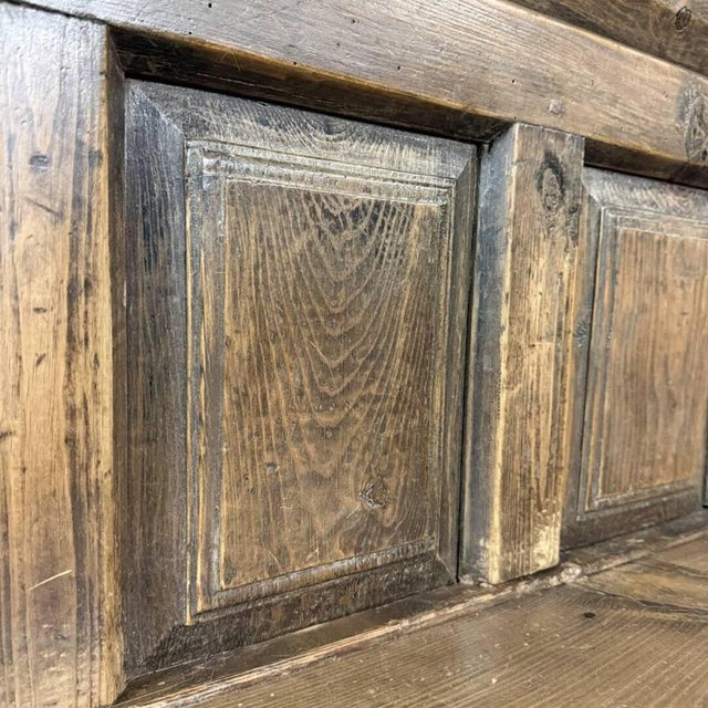 Antique Spanish Wooden Bench, 19th Century For Sale - Image 17 of 18
